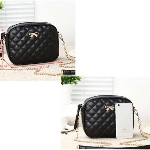 Small Crossbody Bag Faux Leather Women Girls Compact Purse for Travel - Picture 3 of 8